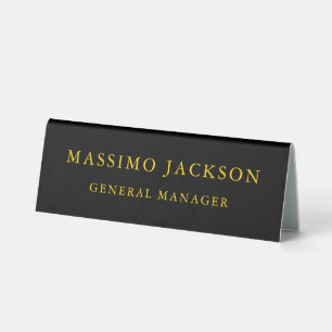 Black Gold Colours Professional Trendy Minimalist