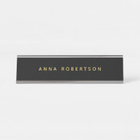 Black Gold Colours Professional Trendy Minimalist