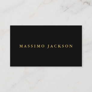 Black Gold Colours Professional Trendy Minimalist Enclosure Card