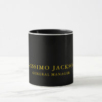 Black Gold Colours Professional Trendy Minimalist