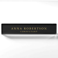 Black Gold Colours Professional Trendy Minimalist