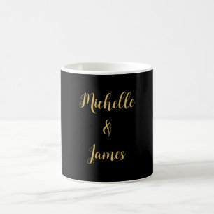 Black & Gold Colours Professional Trendy Modern Coffee Mug