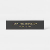 Black Gold Colours Professional Trendy Modern Plai