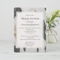Black Gold Cowhide Cowgirl Sparkle Bridal Shower