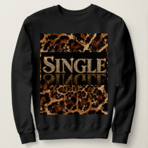 Black & Gold Crystal Tiger Pattern Sweatshirt