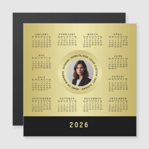 Black & gold design, Logo or Photo in gold circle,