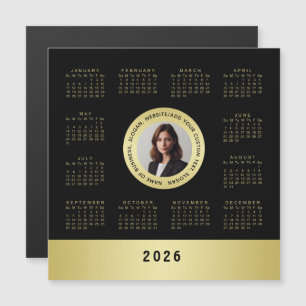 Black & gold design, Logo or Photo in gold circle,