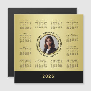 Black & gold design, Logo or Photo in gold circle,