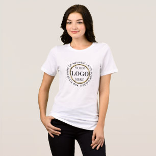 Black & gold design, Logo or Photo in gold circle, Tri-Blend Shirt