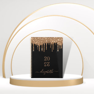 Black gold drips name 2026 planner