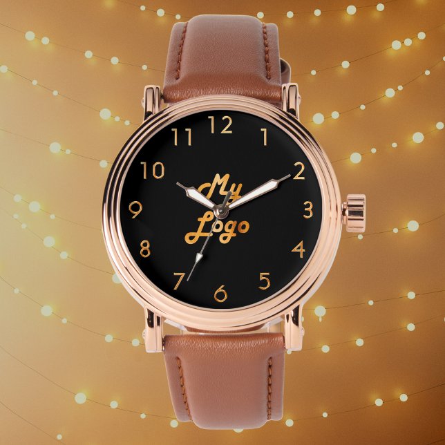 Black gold elegant classic business logo watch (Creator Uploaded)