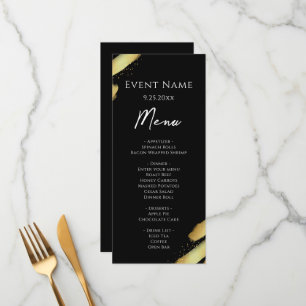 Black Gold Event Menu