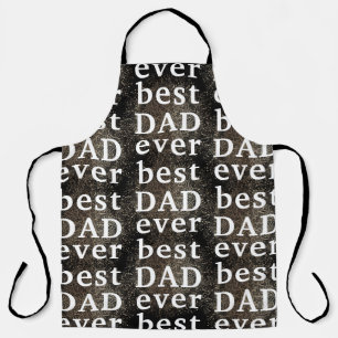Black Gold Festive   best DAD ever   Father's Day Apron