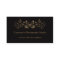 Black Gold Filigree Butterflies Business Cards