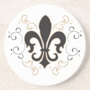 black_gold Fleur Coaster