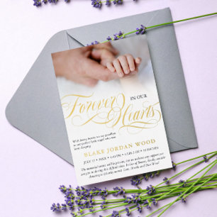 Black Gold Forever In Our Hearts Baby Memorial