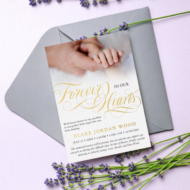 Black Gold Forever In Our Hearts Baby Memorial (Creator Uploaded)