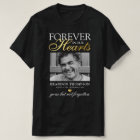 Black Gold Funeral Photo Memorial T-Shirt
