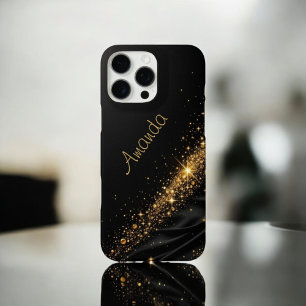 Black Gold Fusion iPhone 16 Pro Max Case