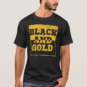 Black Gold Game Day Group Shirt for High School Fo
