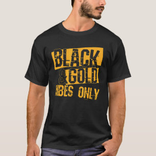 Black Gold Game Day Notre Dame High School Footbal T-Shirt