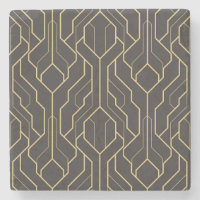 Black Gold Geometric Pattern | Art Deco