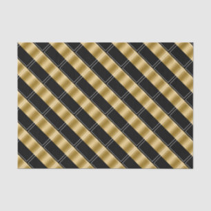 Black & Gold Geometric Pattern Tissue Paper