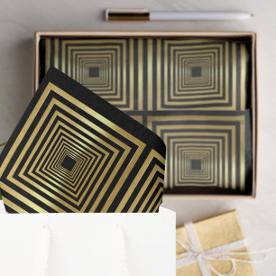 Black gold gift wrapping Tissue Paper