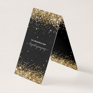 Black Gold Glitter 2 Necklace Display Cards