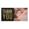 Black & Gold Glitter Thank You Photo Cards