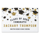 Black & Gold Graduation Class of 2021 Custom Yard