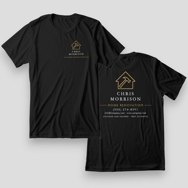 Black Gold Home Renovation Repair Tri-Blend Shirt (Creator Uploaded)