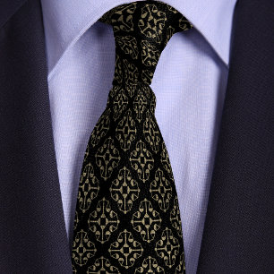 Black & Gold Justice Scales Attorney Tie