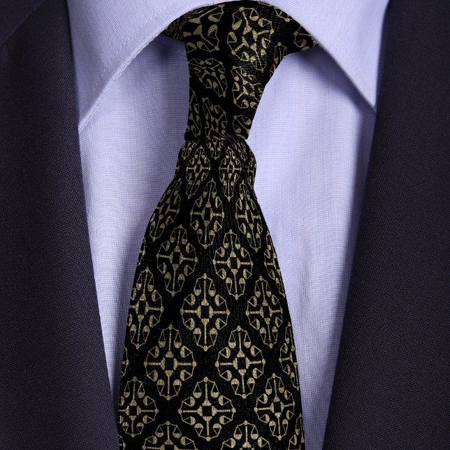 Black & Gold Justice Scales Attorney Tie (Creator Uploaded)