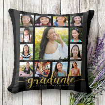 Black Gold K–12 Photo Collage Graduation Script