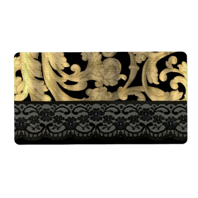 Black & gold lace damask (Front)