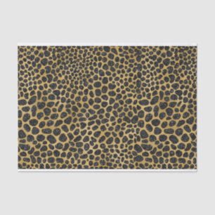 BLACK & GOLD LEOPARD PATTERNS TISSUE PAPER