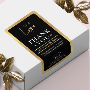 Black & Gold Logo Business Order Thank You