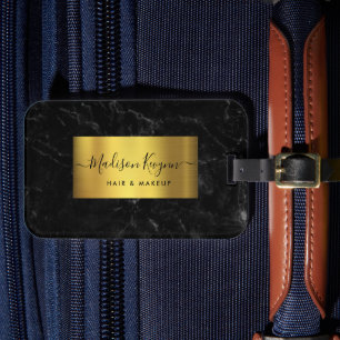 Black Gold Luggage Tag