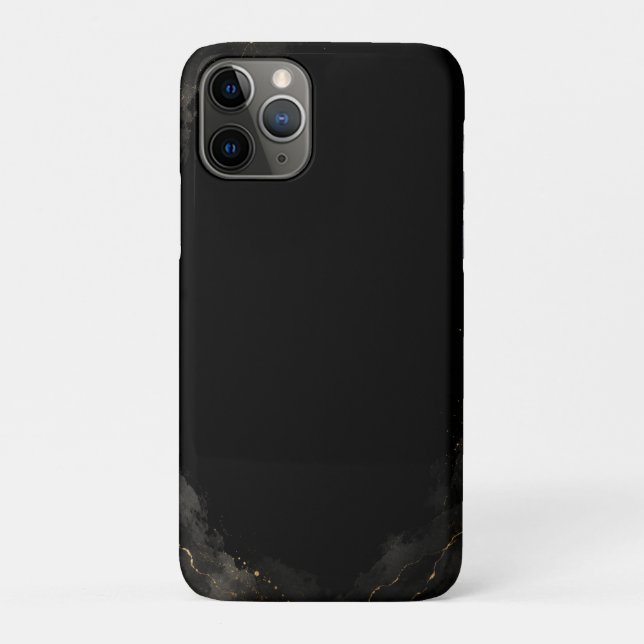 Black & Gold Luxury Abstract Phone Case Design (Back)