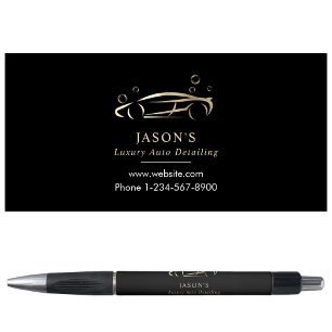 Black & Gold Luxury Auto Detailing Car Cleaning