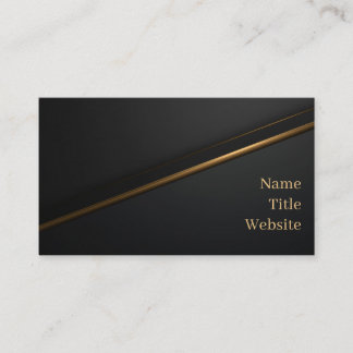 Black Gold Luxury Business Card