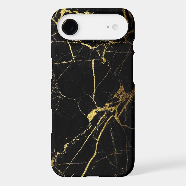 Black & Gold Marble Case-Mate iPhone Case (Back)
