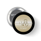 Black Gold Medical Stethoscope Heartbeat