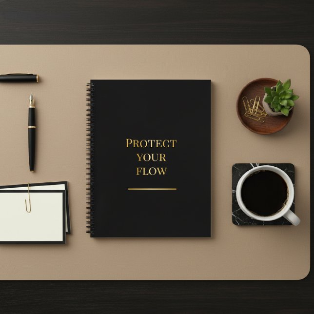 Black & Gold Minimalist Focus Journal (Creator Uploaded)