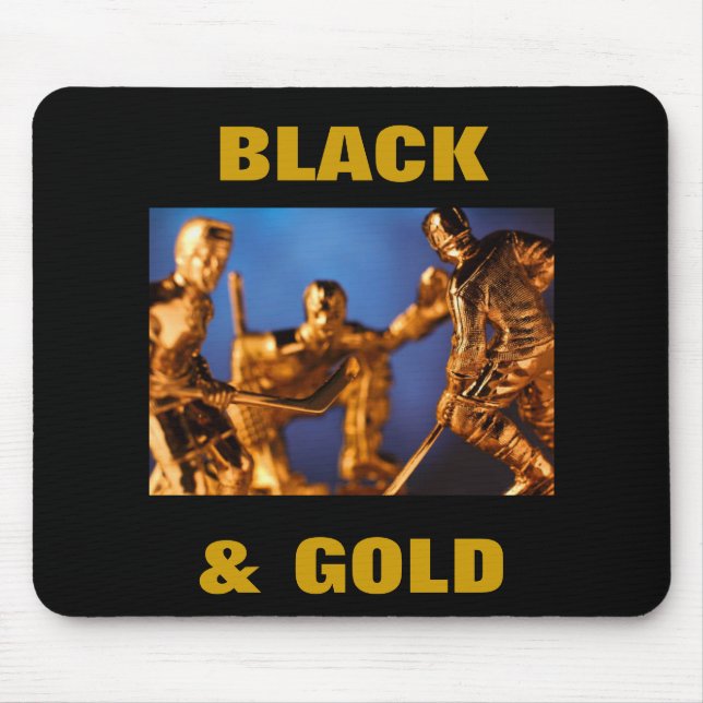 BLACK & GOLD MOUSE PAD (Front)