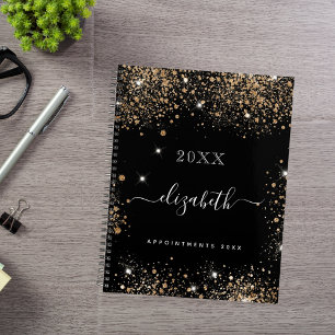 Black gold name script 2025 planner