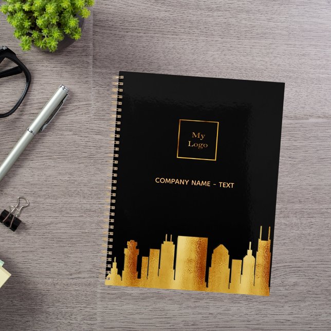 Black gold Nashville skyline business logo Planner (Creator Uploaded)