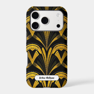 Black Gold Neo Deco Seamless Abstract Art