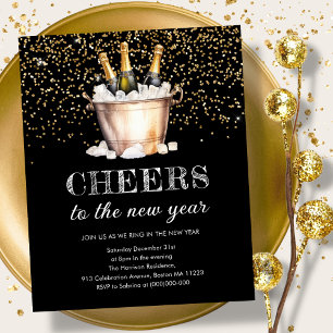 Black & Gold   New Year Budget Invitation